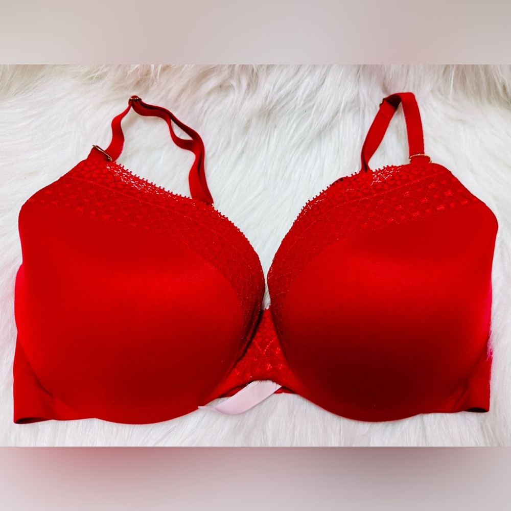 EUC Victoria’s‎ Secret Lined-Demi/Double Demi Bra Size 34DD